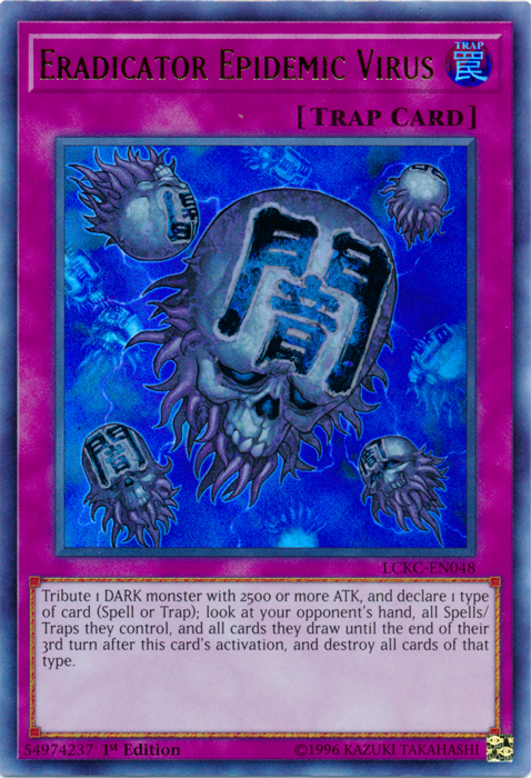 Eradicator Epidemic Virus [LCKC-EN048] Ultra Rare | Tables and Towers