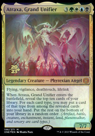 Atraxa, Grand Unifier [Phyrexia: All Will Be One Prerelease Promos] | Tables and Towers