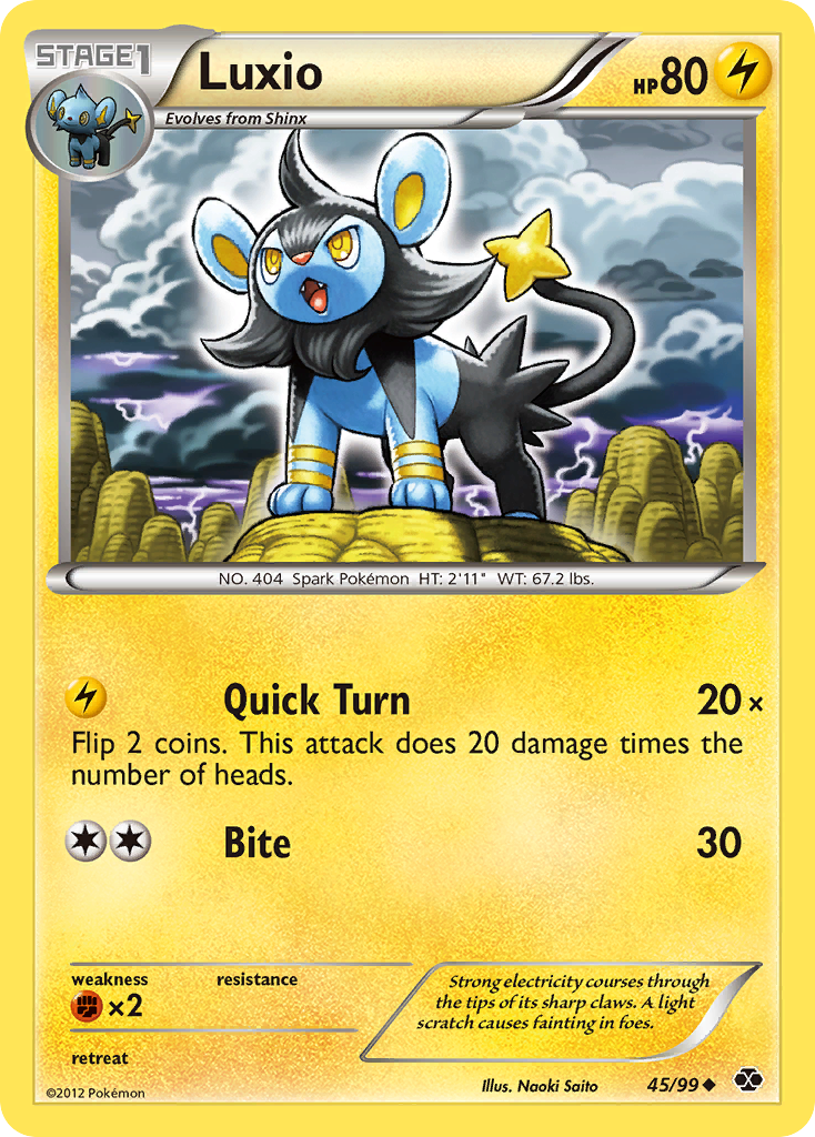 Luxio (45/99) [Black & White: Next Destinies] | Tables and Towers