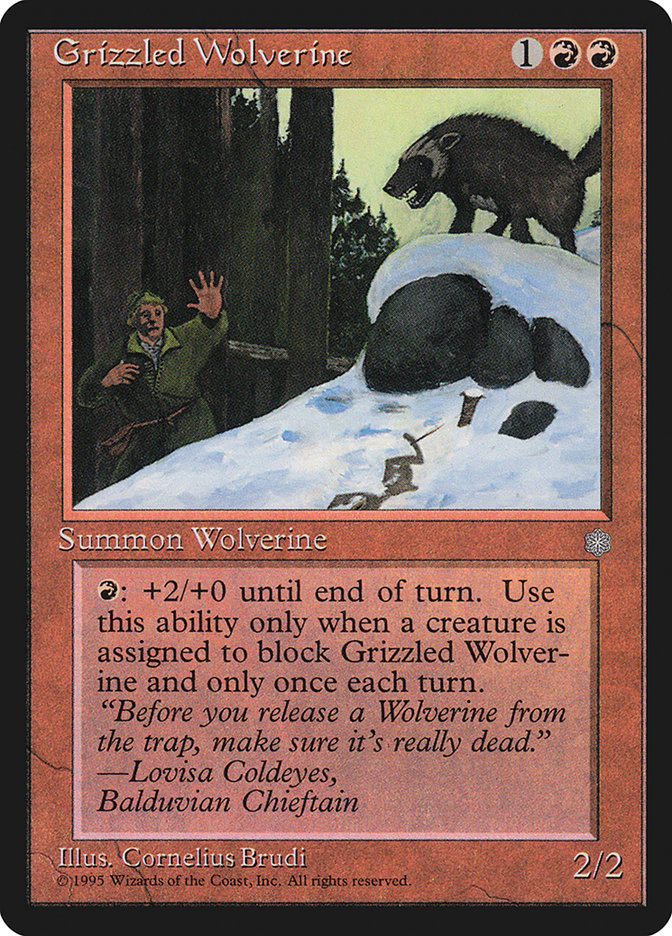 Grizzled Wolverine [Ice Age] | Tables and Towers