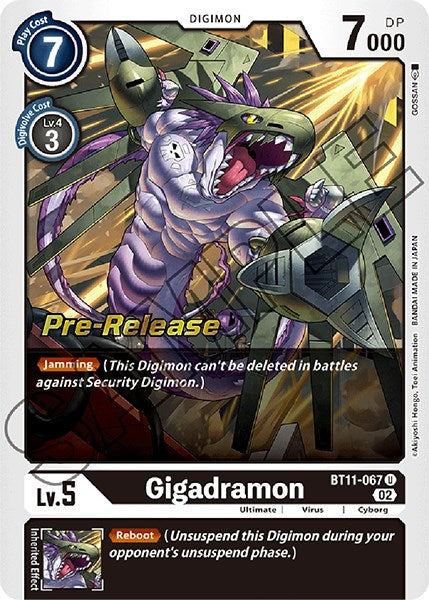 Gigadramon [BT11-067] [Dimensional Phase Pre-Release Promos] | Tables and Towers