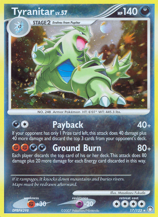 Tyranitar (17/123) [Diamond & Pearl: Mysterious Treasures] | Tables and Towers