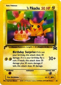 Pikachu (24) (Birthday) [Pikachu World Collection Promos] | Tables and Towers