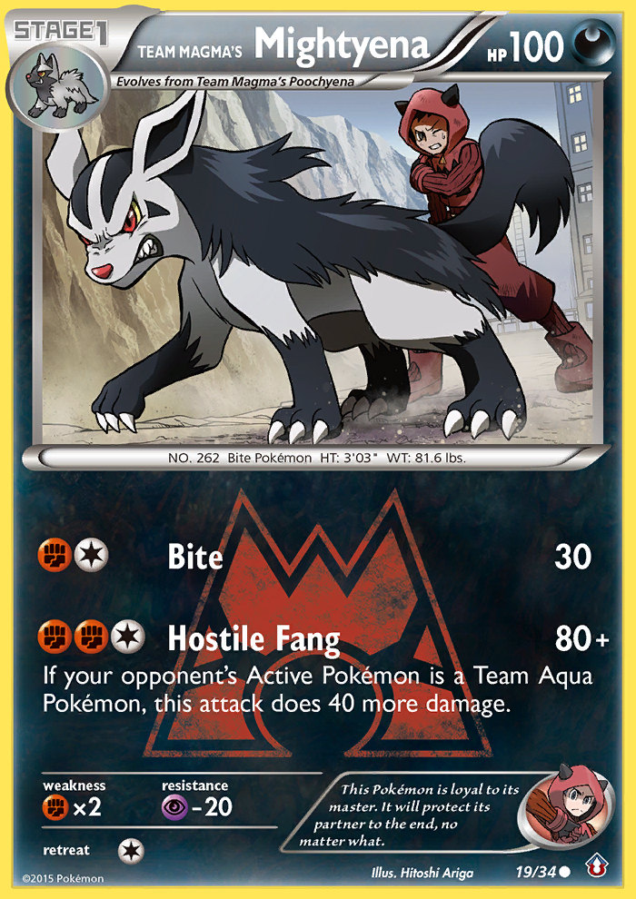 Team Magma's Mightyena (19/34) [XY: Double Crisis] | Tables and Towers