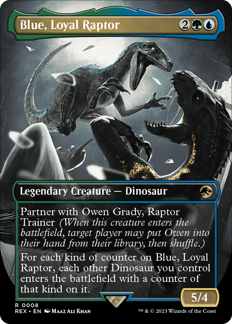 Blue, Loyal Raptor (Borderless) [Jurassic World Collection] | Tables and Towers