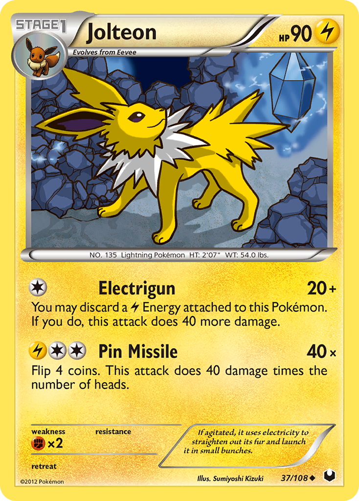 Jolteon (37/108) [Black & White: Dark Explorers] | Tables and Towers