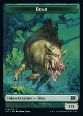 Boar // Knight Double-Sided Token [Double Masters 2022 Tokens] | Tables and Towers