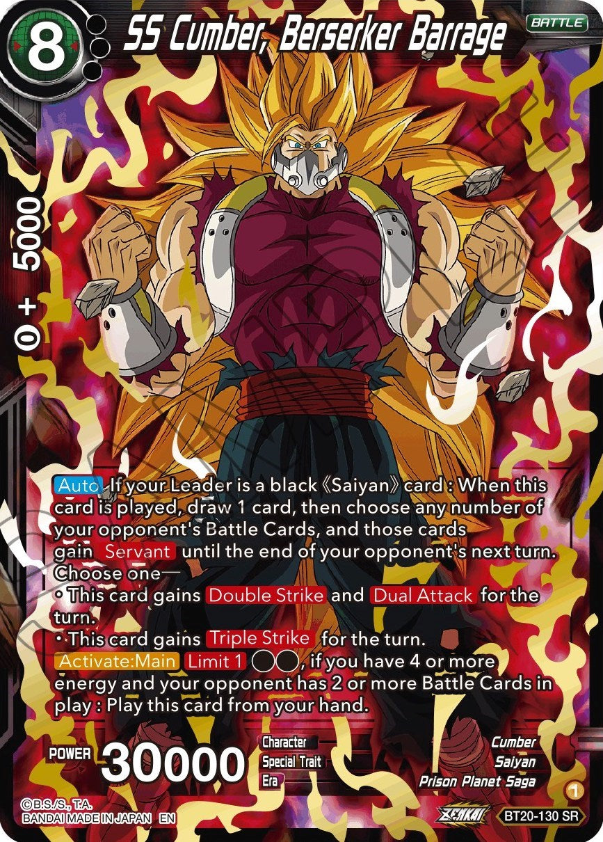 SS Cumber, Berserker Barrage (BT20-130) [Power Absorbed] | Tables and Towers