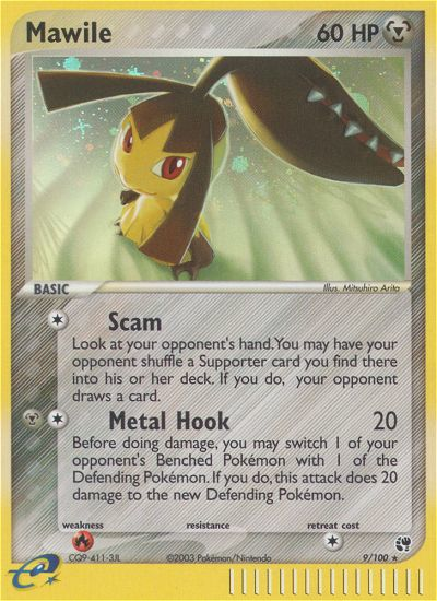 Mawile (9/100) [EX: Sandstorm] | Tables and Towers