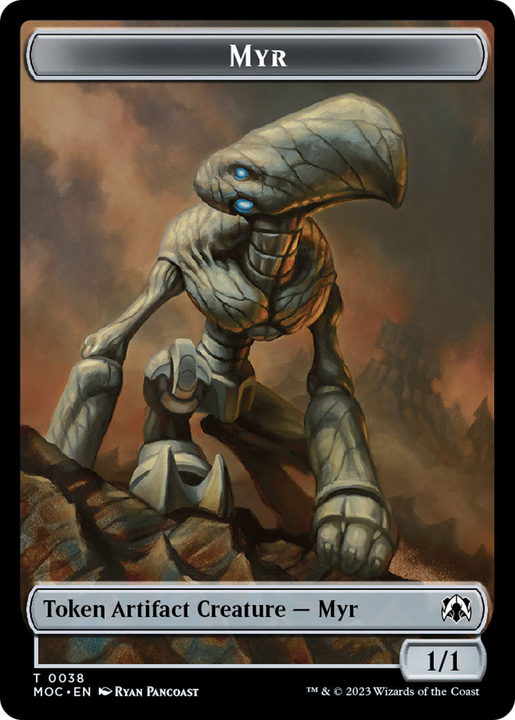 Phyrexian Germ // Myr Double-Sided Token [March of the Machine Commander Tokens] | Tables and Towers