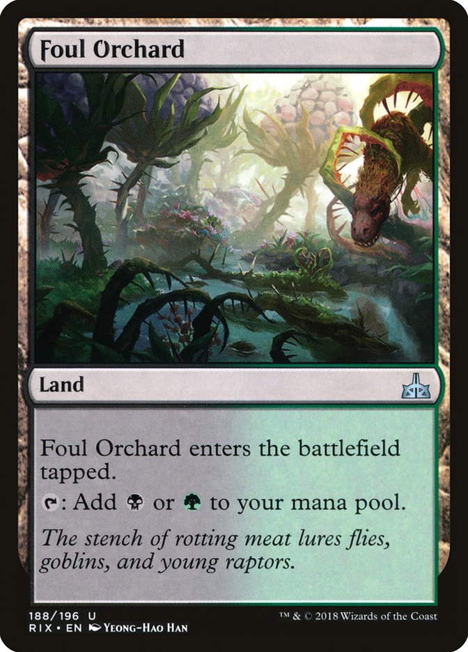 Foul Orchard [Rivals of Ixalan] | Tables and Towers