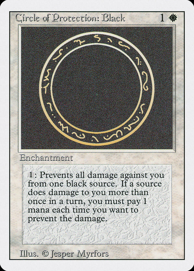 Circle of Protection: Black [Revised Edition] | Tables and Towers