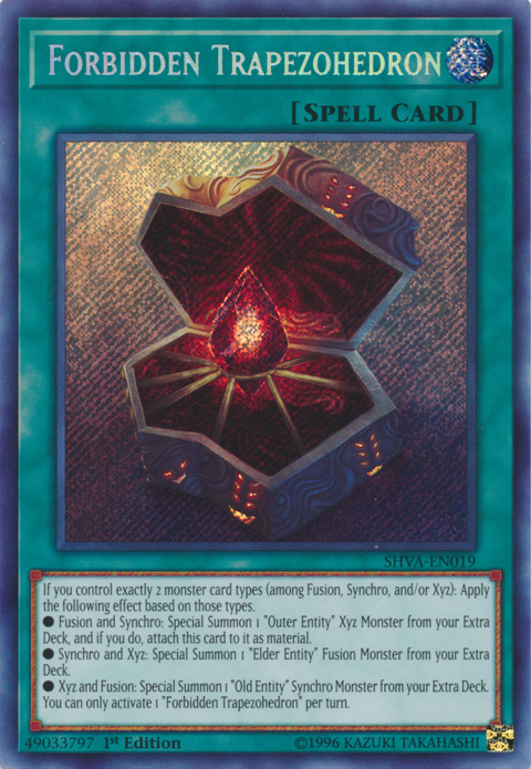 Forbidden Trapezohedron [SHVA-EN019] Secret Rare | Tables and Towers