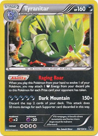 Tyranitar (56/124) (Cosmos Holo) [XY: Fates Collide] | Tables and Towers