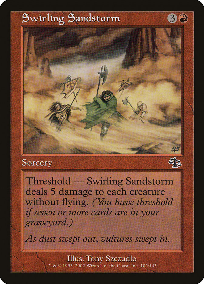 Swirling Sandstorm [Judgment] | Tables and Towers