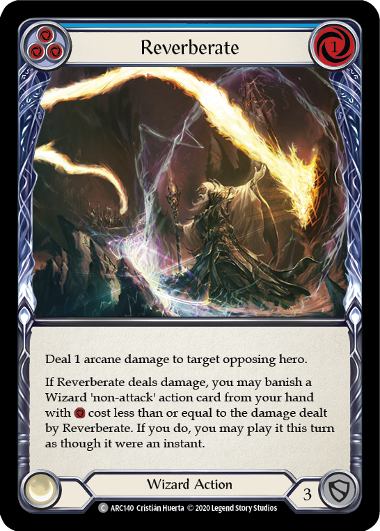 Reverberate (Blue) [U-ARC140] (Arcane Rising Unlimited)  Unlimited Normal | Tables and Towers