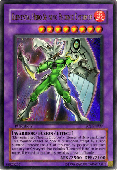 Elemental Hero Shining Phoenix Enforcer [EOJ-EN033] Ultra Rare | Tables and Towers