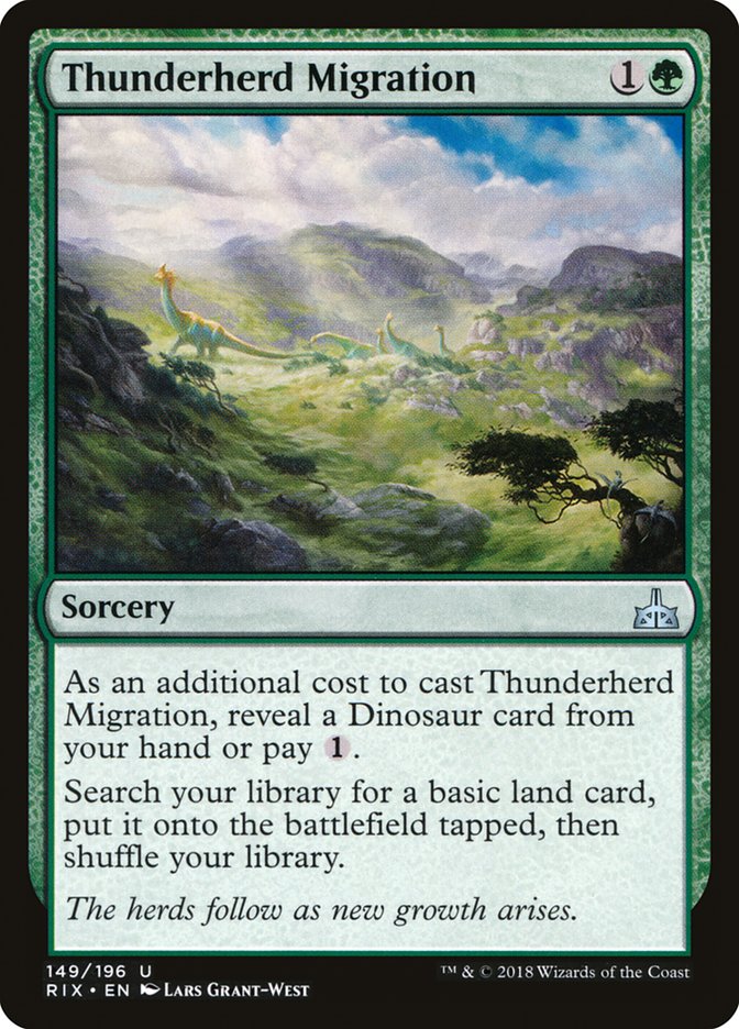 Thunderherd Migration [Rivals of Ixalan] | Tables and Towers