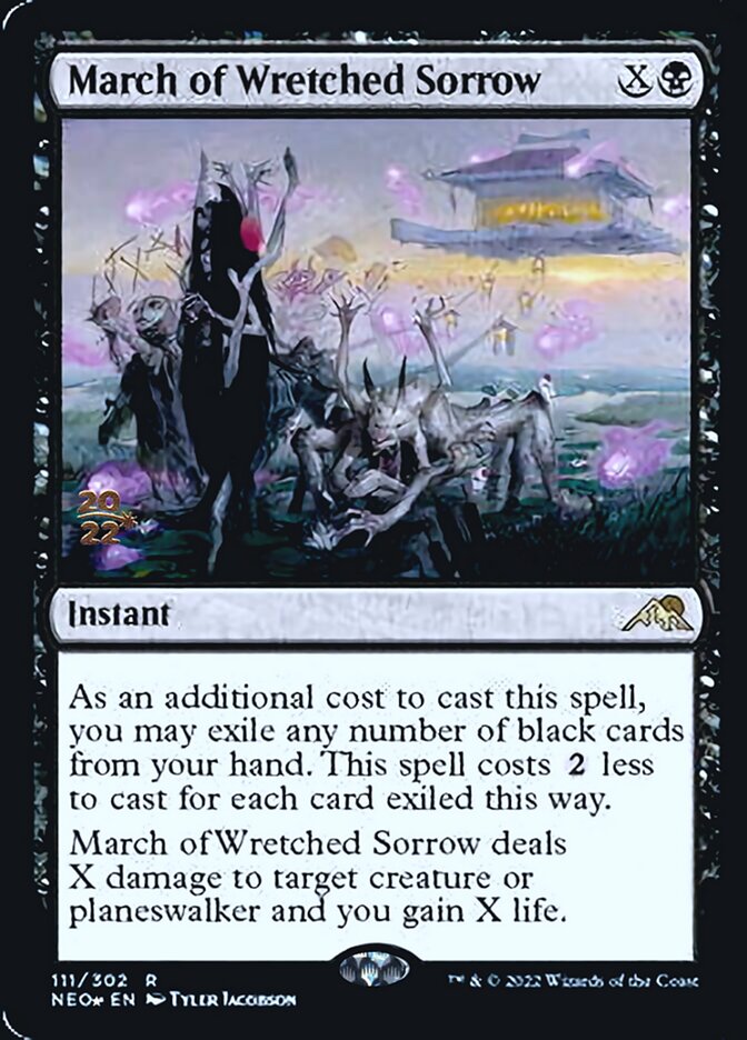 March of Wretched Sorrow [Kamigawa: Neon Dynasty Prerelease Promos] | Tables and Towers