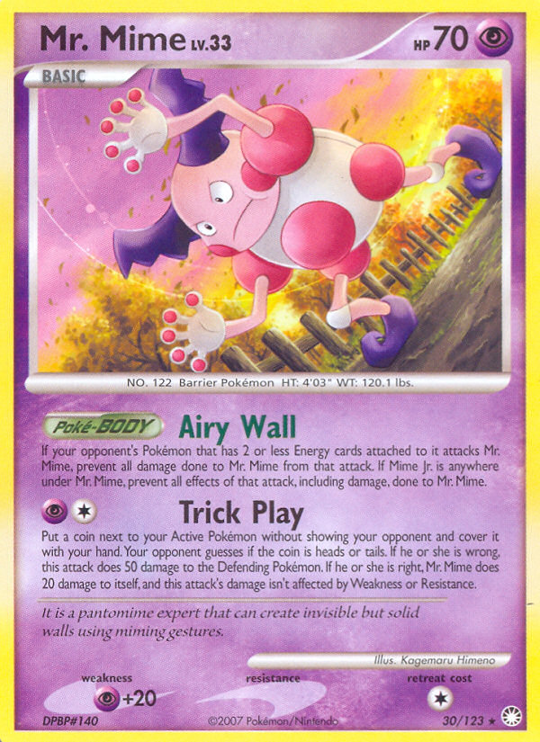 Mr. Mime (30/123) [Diamond & Pearl: Mysterious Treasures] | Tables and Towers