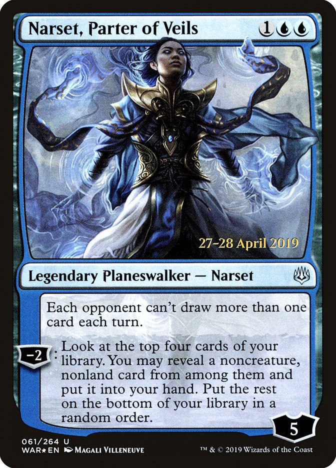 Narset, Parter of Veils [War of the Spark Prerelease Promos] | Tables and Towers