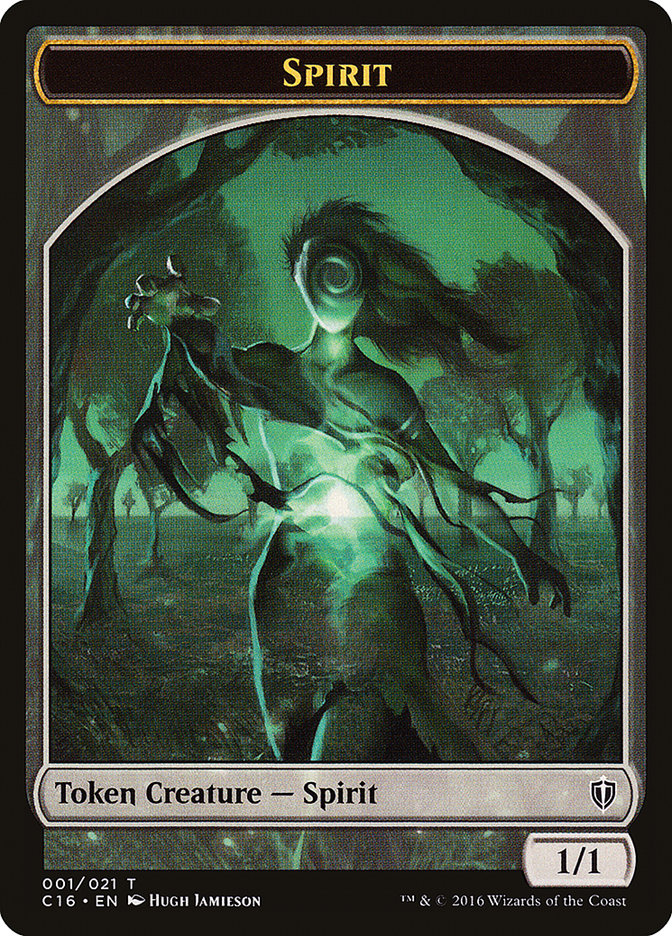 Spirit Token (001/021) [Commander 2016 Tokens] | Tables and Towers