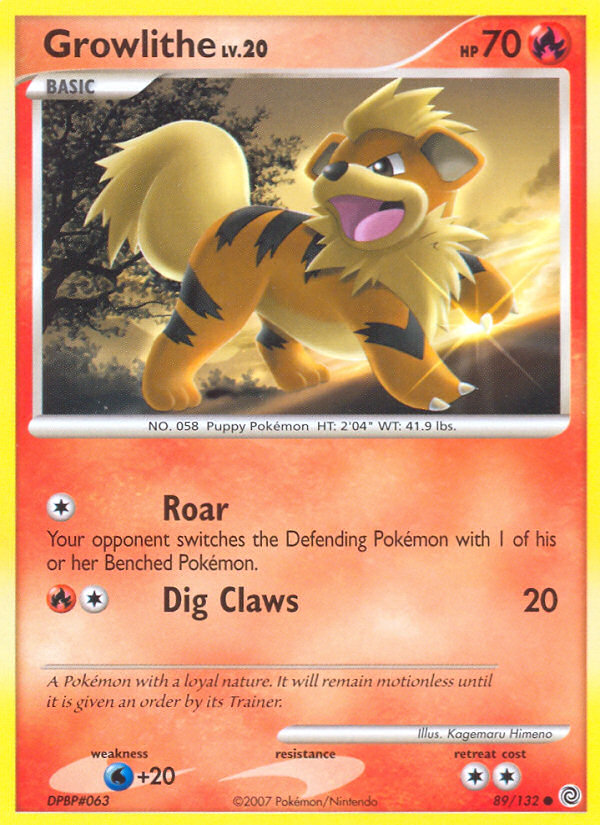 Growlithe (89/132) [Diamond & Pearl: Secret Wonders] | Tables and Towers