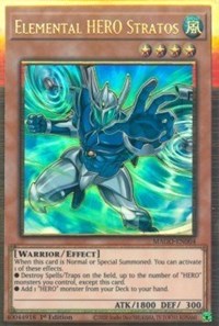 Elemental HERO Stratos (Alternate Art) [MAGO-EN004] Gold Rare | Tables and Towers