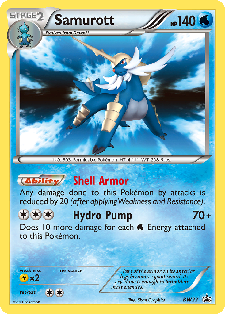 Samurott (BW22) [Black & White: Black Star Promos] | Tables and Towers