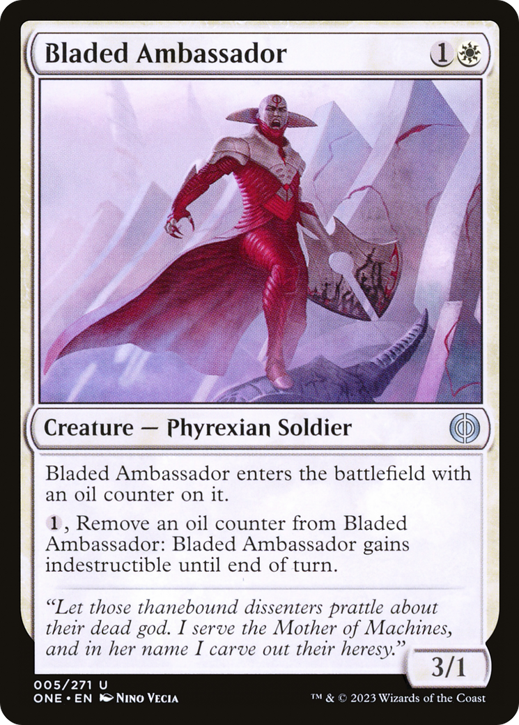 Bladed Ambassador [Phyrexia: All Will Be One] | Tables and Towers