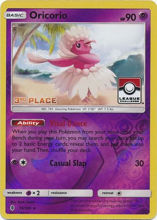 Oricorio (55/145) (League Promo 3rd Place) [Sun & Moon: Guardians Rising] | Tables and Towers