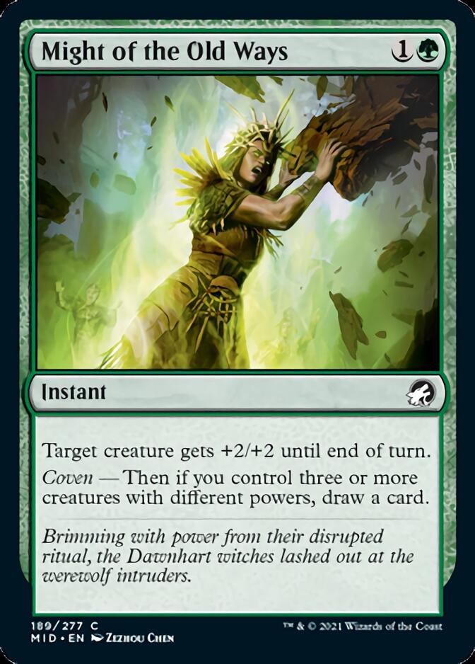 Might of the Old Ways [Innistrad: Midnight Hunt] | Tables and Towers
