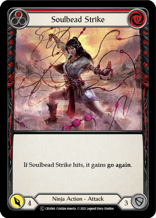 Soulbead Strike (Red) [U-CRU066] (Crucible of War Unlimited)  Unlimited Rainbow Foil | Tables and Towers