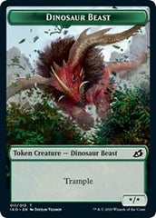 Dinosaur Beast // Human Soldier (005) Double-Sided Token [Ikoria: Lair of Behemoths Tokens] | Tables and Towers