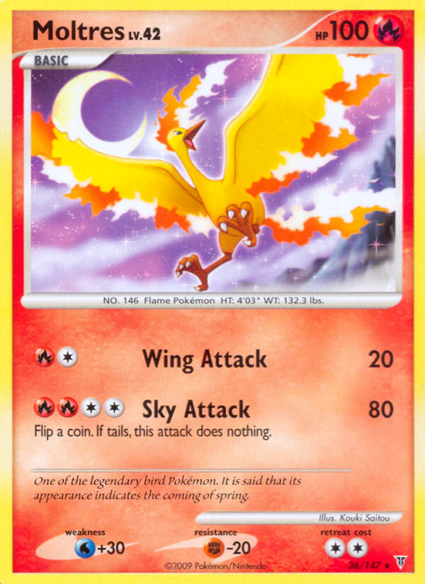 Moltres (36/147) [Platinum: Supreme Victors] | Tables and Towers