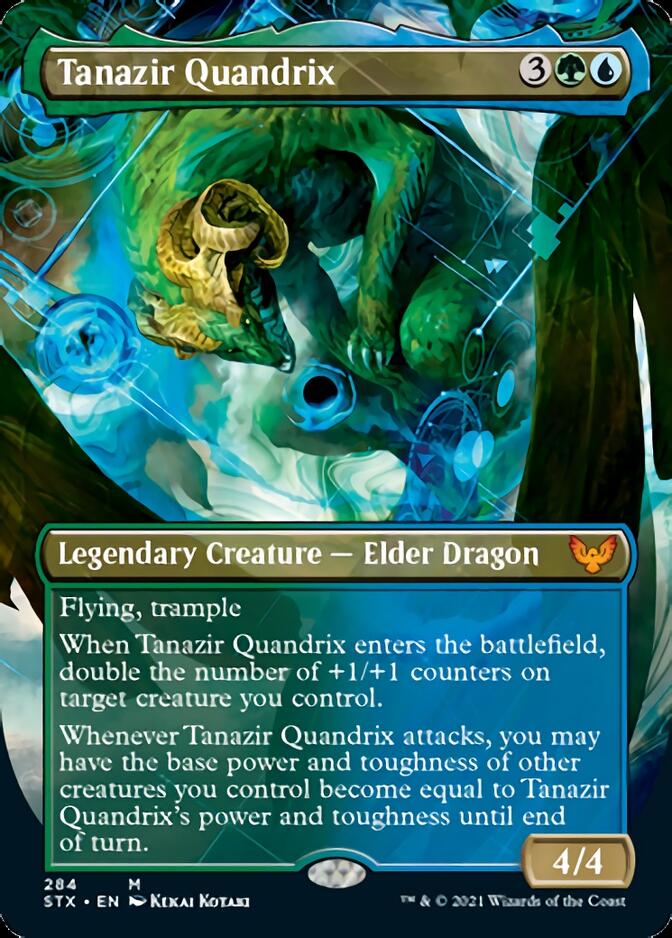 Tanazir Quandrix (Borderless Alternate Art) [Strixhaven: School of Mages] | Tables and Towers