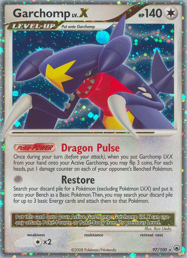 Garchomp LV.X (97/100) [Diamond & Pearl: Majestic Dawn] | Tables and Towers