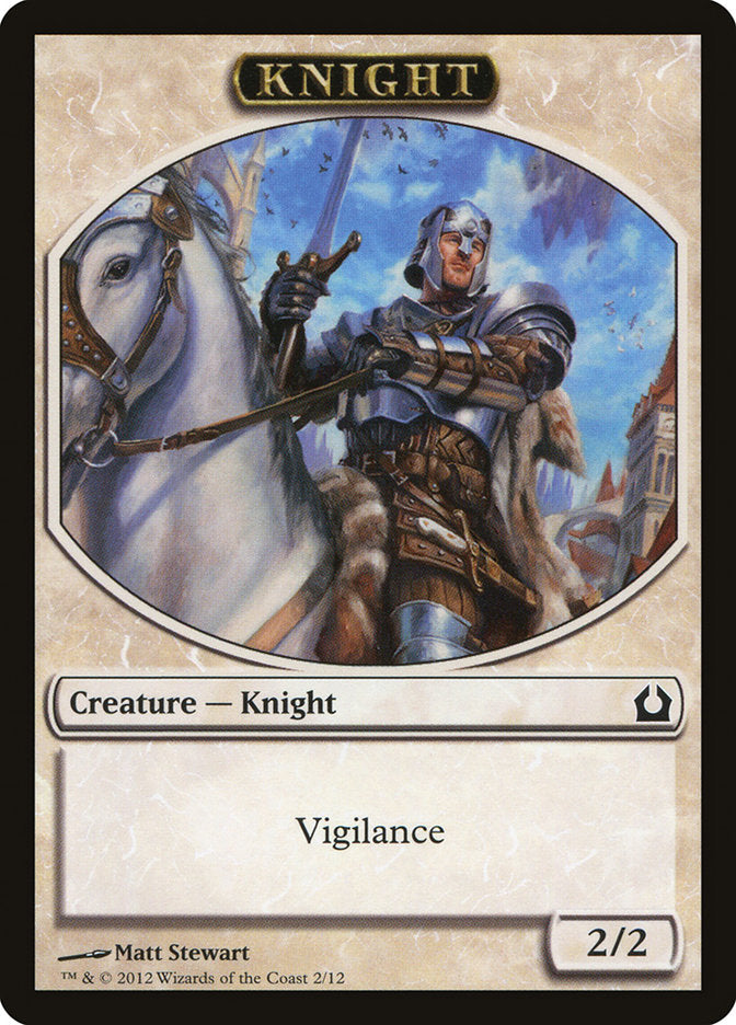 Knight Token [Return to Ravnica Tokens] | Tables and Towers