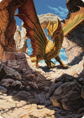 Ancient Brass Dragon Art Card (02) [Commander Legends: Battle for Baldur's Gate Art Series] | Tables and Towers