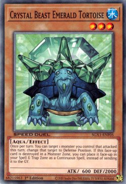 Crystal Beast Emerald Tortoise [SGX1-ENF05] Common | Tables and Towers