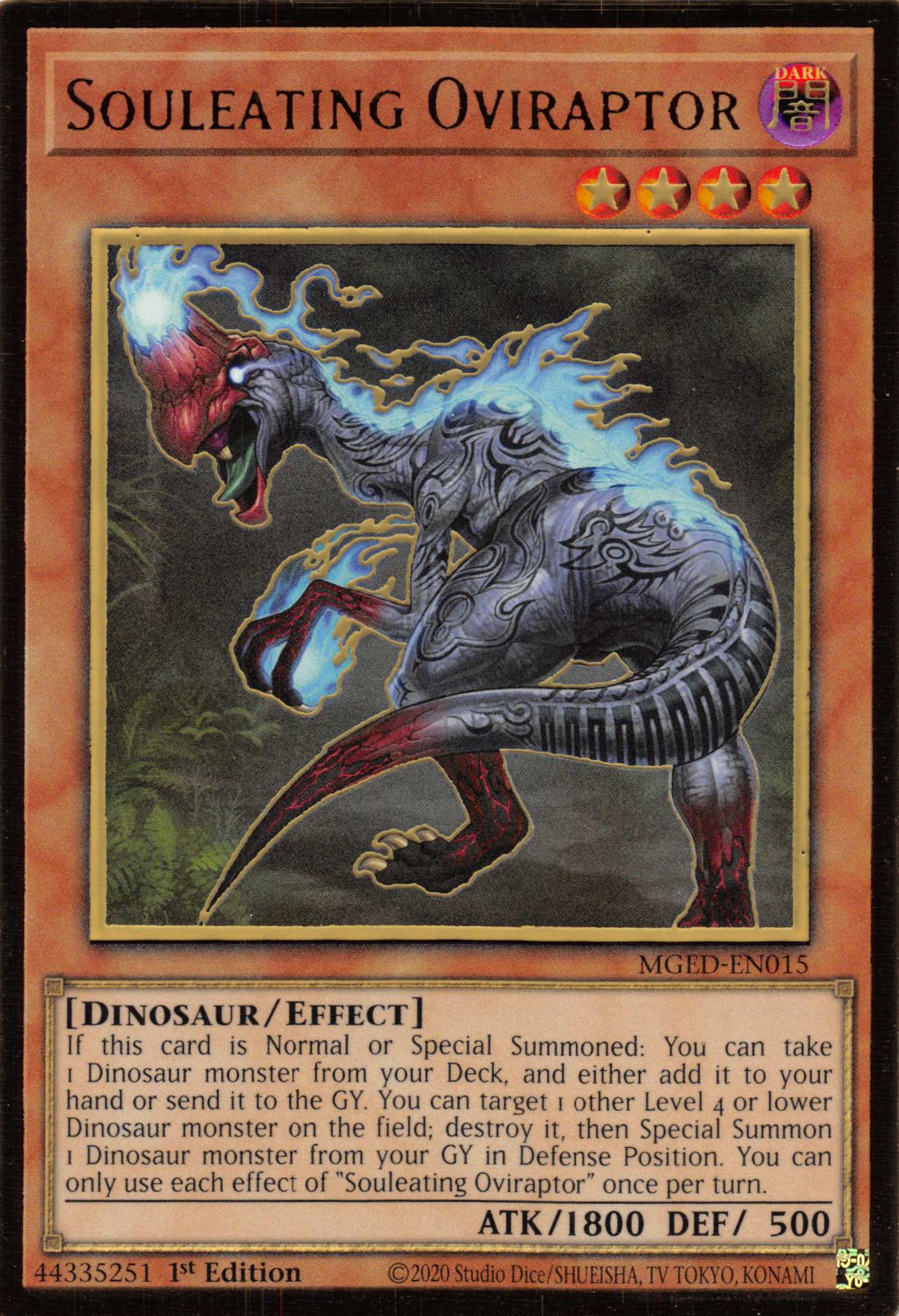 Souleating Oviraptor [MGED-EN015] Gold Rare | Tables and Towers