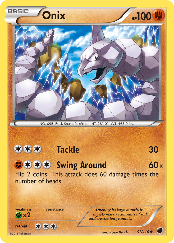 Onix (61/116) [Black & White: Plasma Freeze] | Tables and Towers