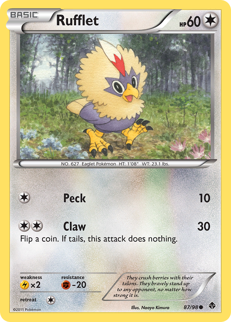 Rufflet (87/98) [Black & White: Emerging Powers] | Tables and Towers