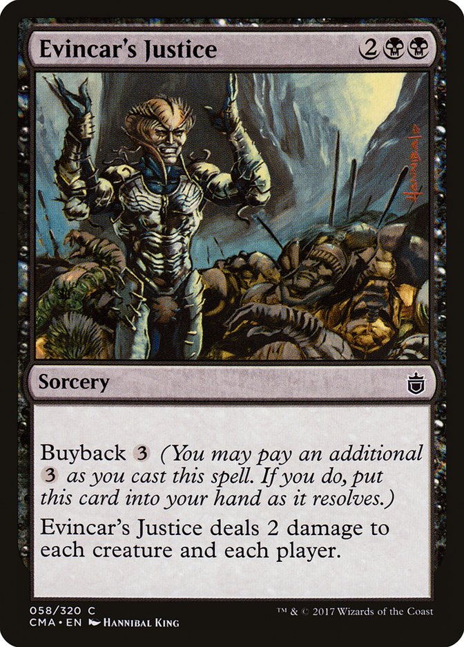 Evincar's Justice [Commander Anthology] | Tables and Towers