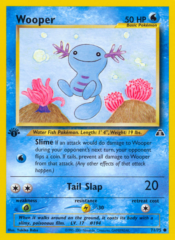 Wooper (71/75) [Neo Discovery 1st Edition] | Tables and Towers