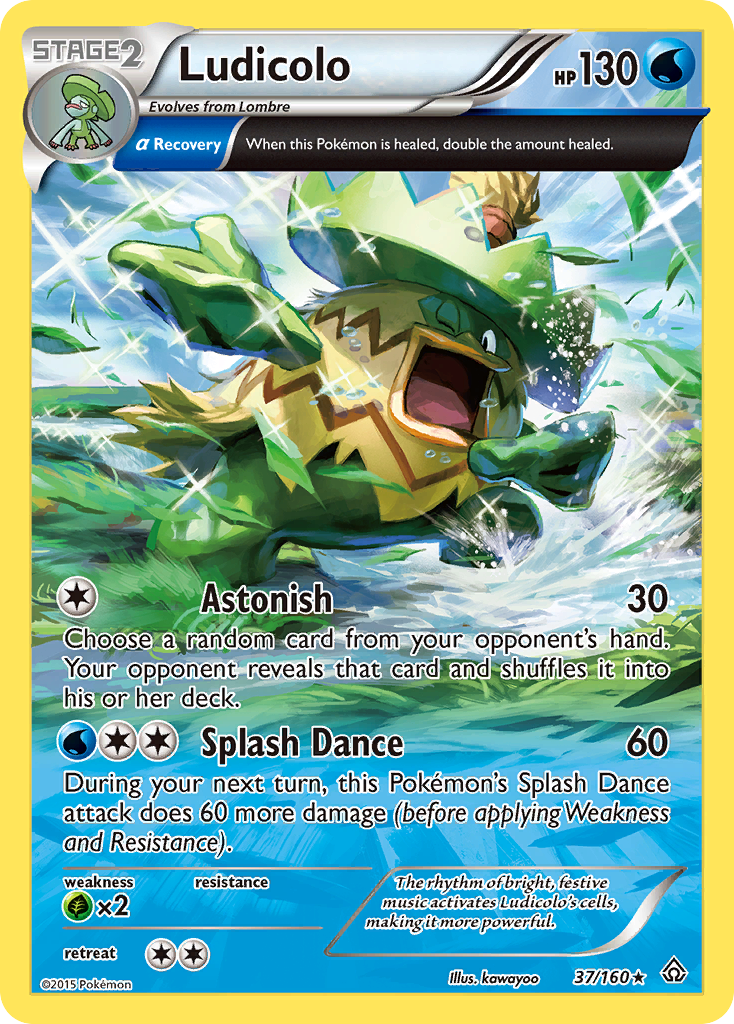 Ludicolo (37/160) [XY: Primal Clash] | Tables and Towers