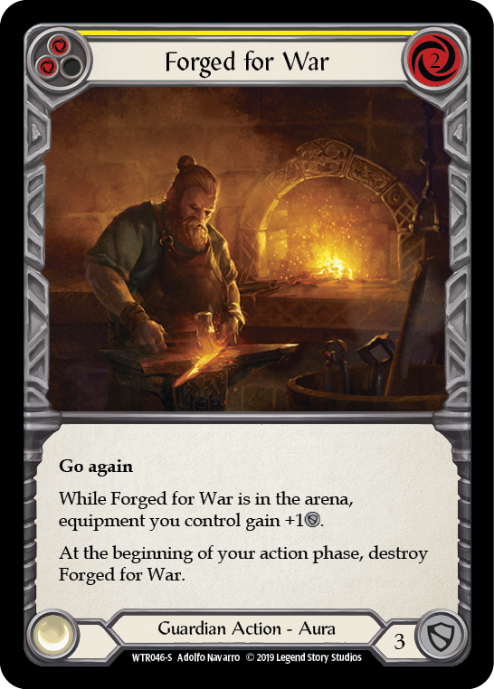 Forged for War [WTR046-S] (Welcome to Rathe)  Alpha Print Normal | Tables and Towers