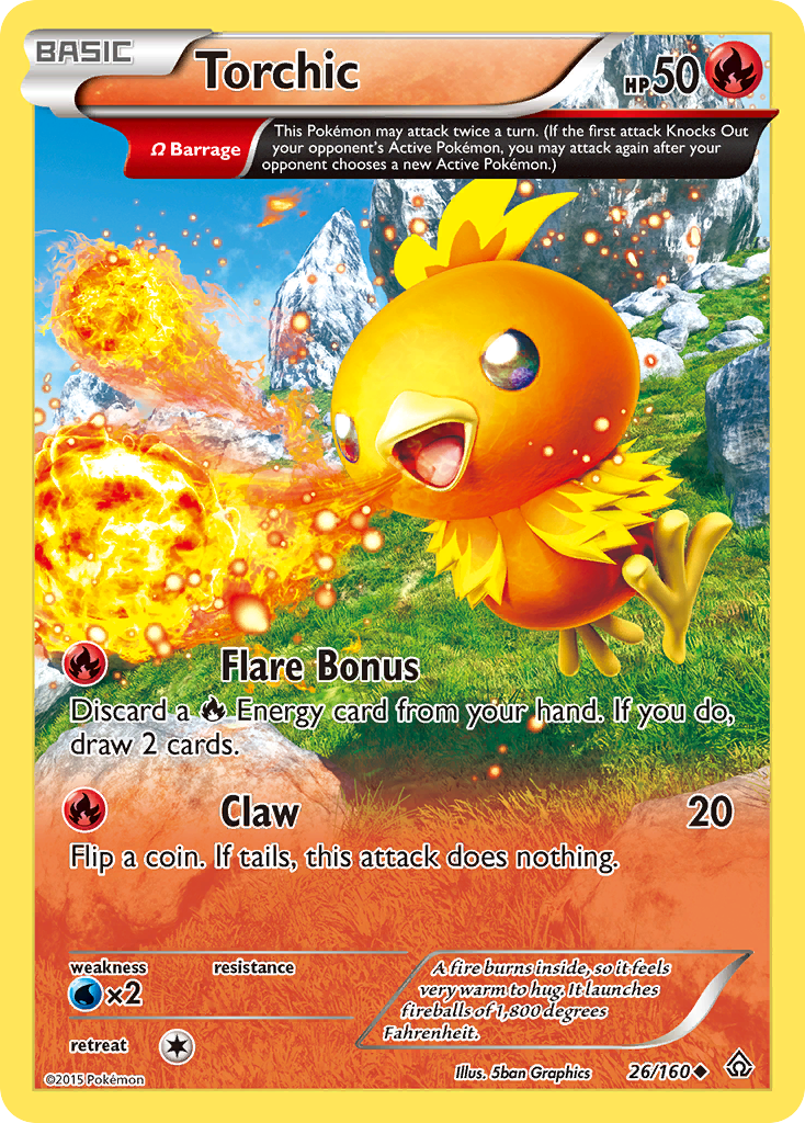 Torchic (26/160) [XY: Primal Clash] | Tables and Towers