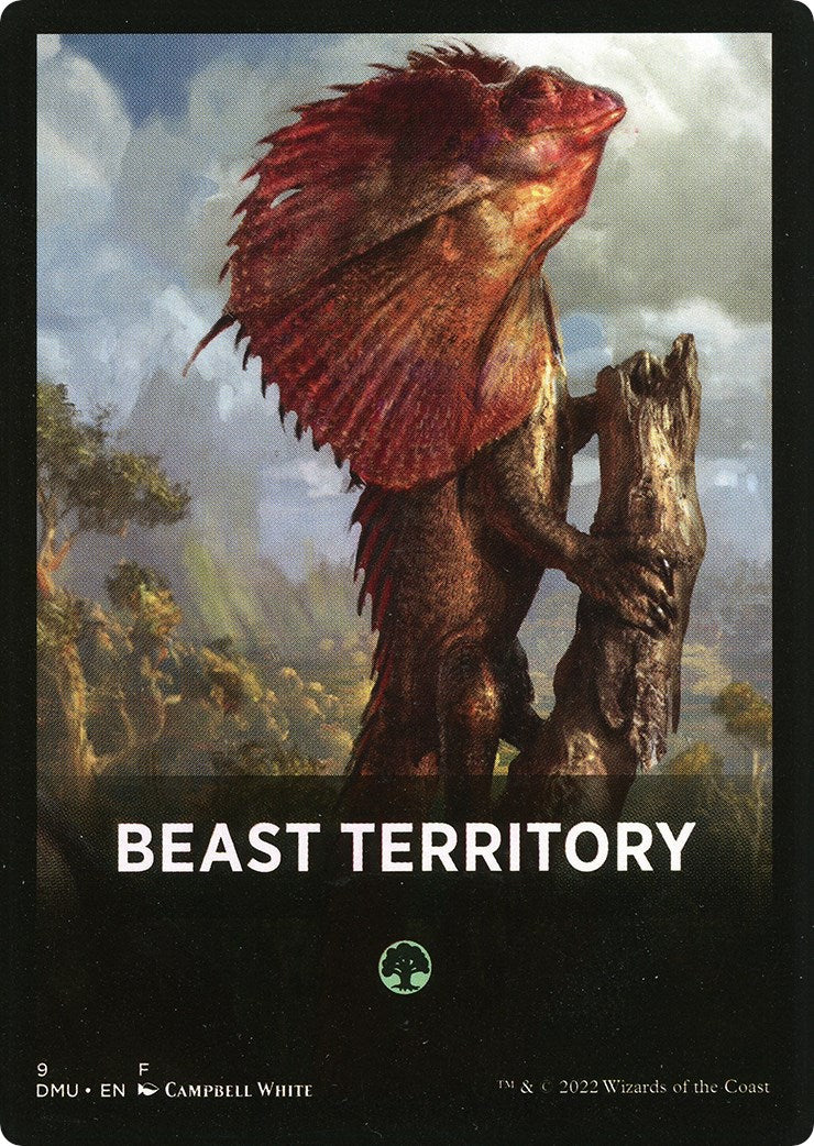 Beast Territory Theme Card [Dominaria United Tokens] | Tables and Towers