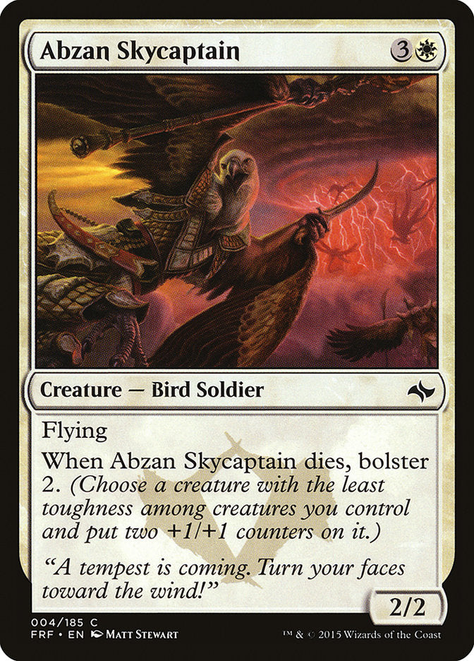 Abzan Skycaptain [Fate Reforged] | Tables and Towers